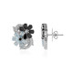 Boucles d'oreilles en argent et Spinelle noir (Dallas Prince Designs)