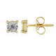 Boucles d'oreilles en argent et Diamant I3 (J)