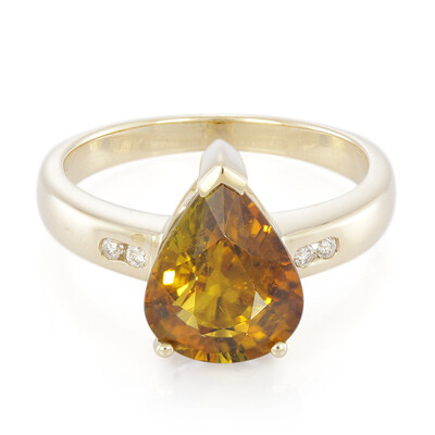 Bague en or et Tourmaline cuprifère