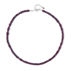 Collier en argent et Rubis