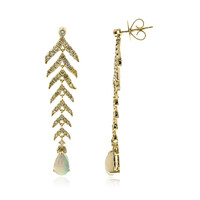 Boucles d'oreilles en or et Opale Welo AAA (CIRARI)