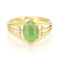 Bague en argent et Chrysoprase impériale
