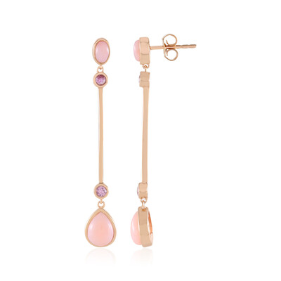 Boucles d'oreilles en argent et Opale du Machu Picchu (KM by Juwelo)