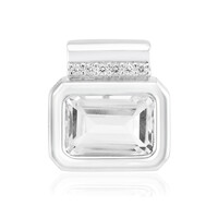 Pendentif en argent et Topaze blanche