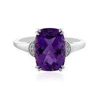 Bague en argent et Améthyste du Maroc