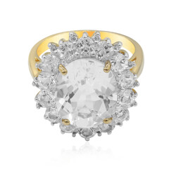 Bague en argent et Topaze blanche