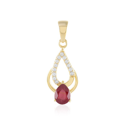 Pendentif en argent et Rubis de Madagascar