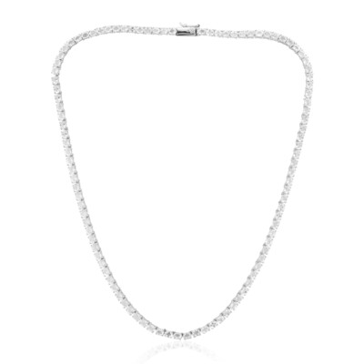 Collier en argent et Topaze blanche
