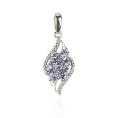 Pendentif en argent et Tanzanite