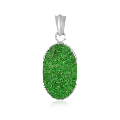 Pendentif en argent et Uvarovite