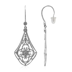 Boucles d'oreilles en argent et Diamant I3 (I)