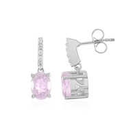 Boucles d'oreilles en argent et Kunzite