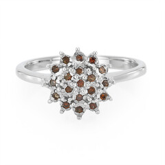 Bague en argent et Diamant fantaisie