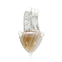 Pendentif en argent et Agate du Botswana