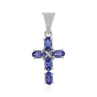 Pendentif en argent et Tanzanite