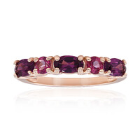 Bague en argent et Grenat Rhodolite