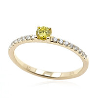 Bague en or et Diamant SI2 jaune
