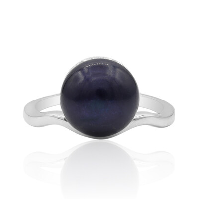 Bague en argent et Perle de culture d'eau douce (TPC)