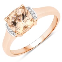 Bague en or et Morganite AAA