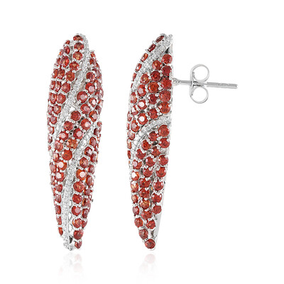 Boucles d'oreilles en or et Rubis de Tanzanie (de Melo)