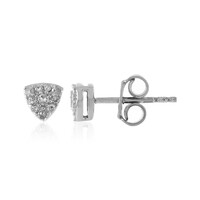 Boucles d'oreilles en argent et Diamant I1 couleur (I)