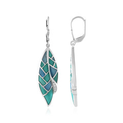 Boucles d'oreilles en argent et Zircon (Adela Silber)