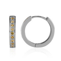 Boucles d'oreilles en argent et Citrine