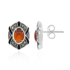 Boucles d'oreilles en argent et Cornaline