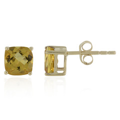 Boucles d'oreilles en or et Béryl jaune