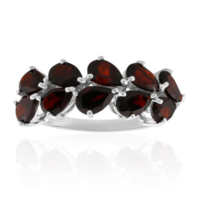 Bague en argent et Grenat