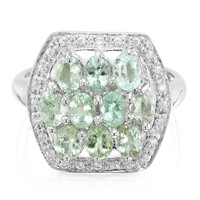 Bague en argent et Tourmaline Paraïba