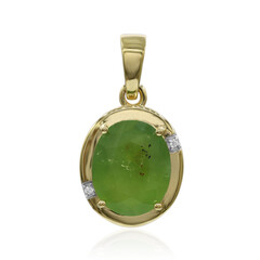 Pendentif en or et Opale verte du Brésil (Tenner Diniz)