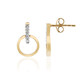 Boucles d'oreilles en argent et Diamant I3 (I)