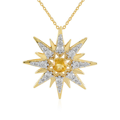Collier en argent et Citrine