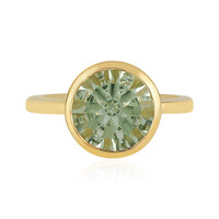 Bague en argent et Améthyste verte