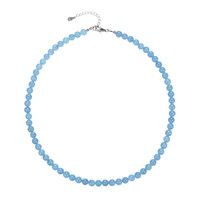 Collier en argent et Aigue-marine