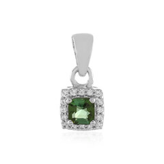 Pendentif en argent et Tourmaline néon du Nigeria
