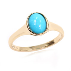 Bague en or et Turquoise Sleeping Beauty