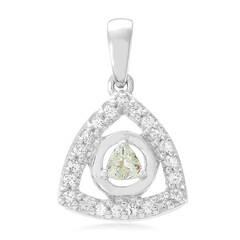 Pendentif en argent et Tourmaline cuprifère
