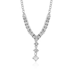 Collier en argent et Topaze blanche