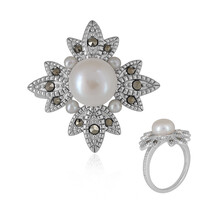 Bague en argent et Perle de culture d'eau douce