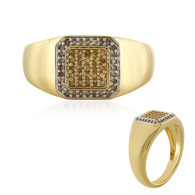 Bague en argent et Diamant chocolat I3