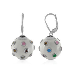 Boucles d'oreilles en argent et Améthyste