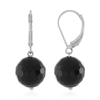Boucles d'oreilles en argent et Onyx
