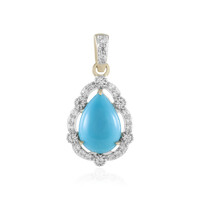 Pendentif en or et Turquoise Sleeping Beauty