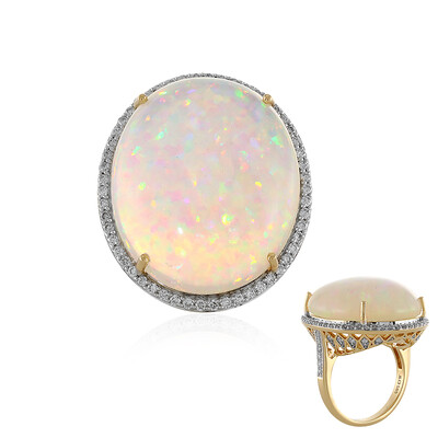 Bague en or et Opale Welo AAA (AMAYANI)