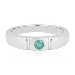 Bague en argent et Emeraude de Colombie