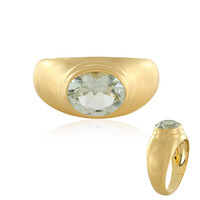 Bague en argent et Améthyste verte