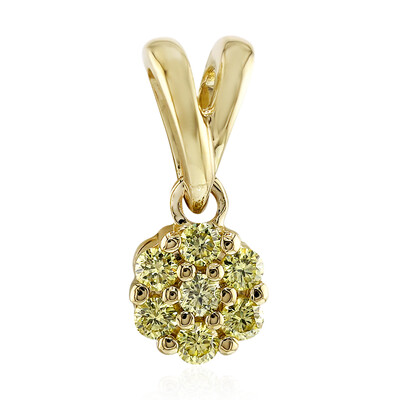 Pendentif en or et Diamant VS1 jaune (Annette)