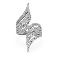 Bague en argent et Saphir blanc